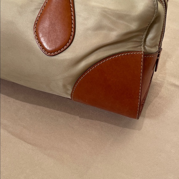 Prada handbag ,Cream and luggage leather  trimming - Picture 8 of 17